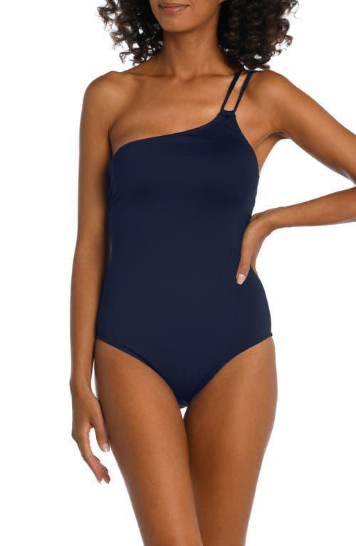 La Blanca Goddess One-Shoulder One-Piece Swimsuit Product Image