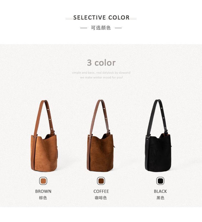 Faux Suede Bucket Bag product image