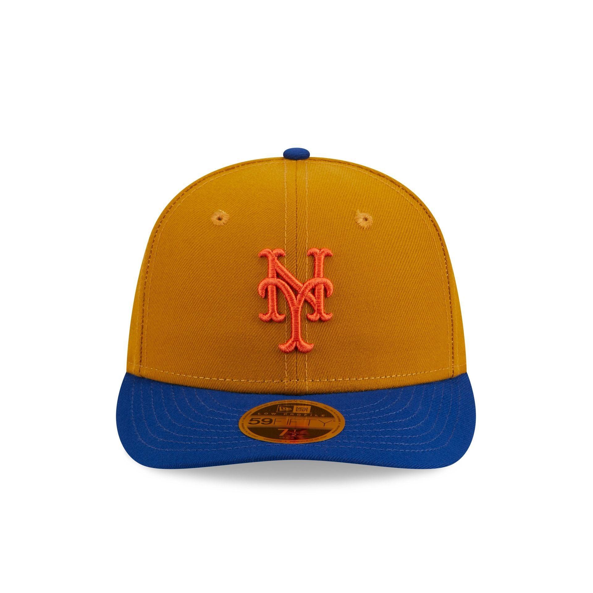 New York Mets Vintage Gold Low Profile 59FIFTY Fitted Hat Male Product Image