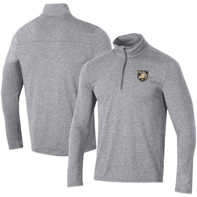 Mens Champion Heathered Gray Army Black Knights Field Day Team Quarter-Zip Jacket Product Image