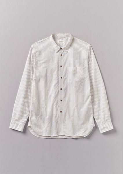 Jacquard Stripe Shirt | Shale Stone Product Image