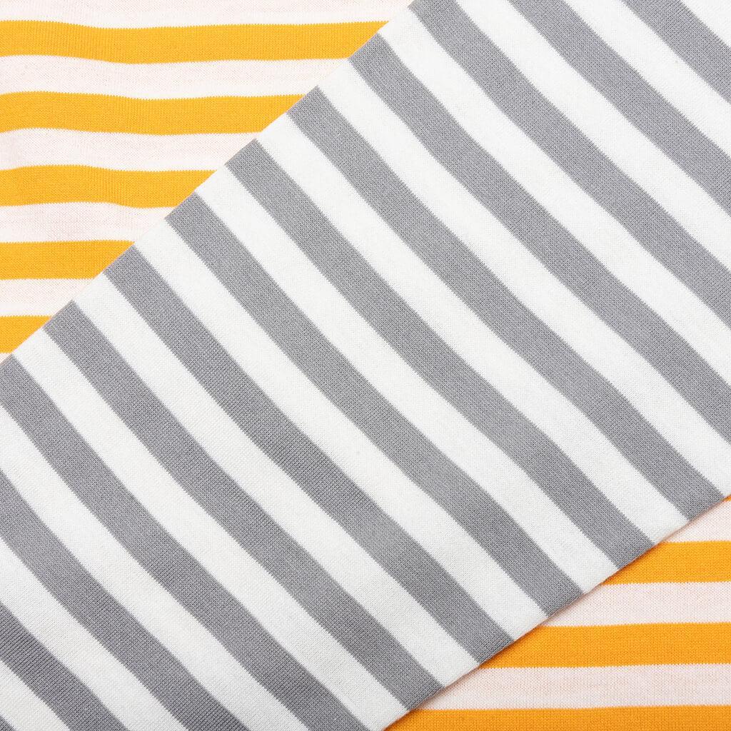 Bi-Color Stripe T-Shirt - Yellow/Grey Male Product Image