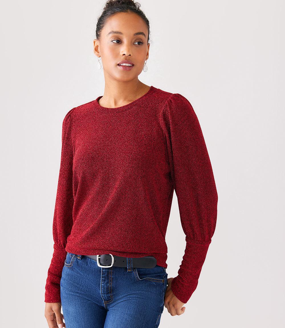 Karen Kane Bishop Sleeve Knit Top Product Image