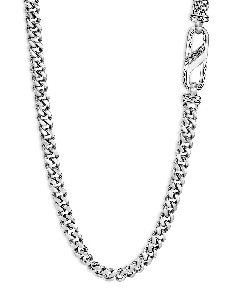 John Hardy Mens Sterling Silver Classic Chain Carabiner Curb Link Necklace, 26 Product Image