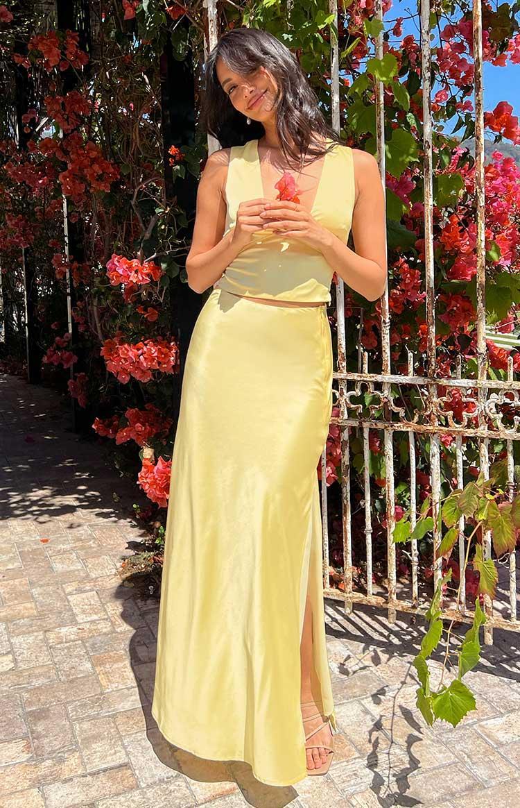 Genevieve Yellow Maxi Skirt product image