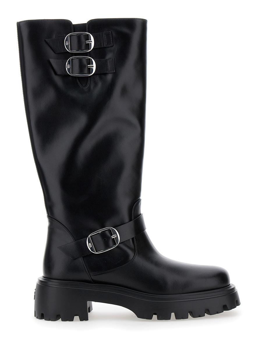 Emerson Moto Boot Knee-high In Black Product Image