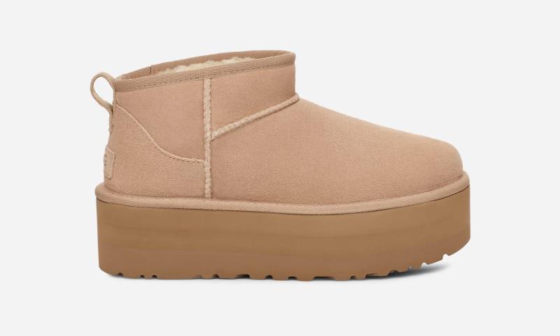 UGG Classic Ultra Mini Platform Suede Booties Product Image