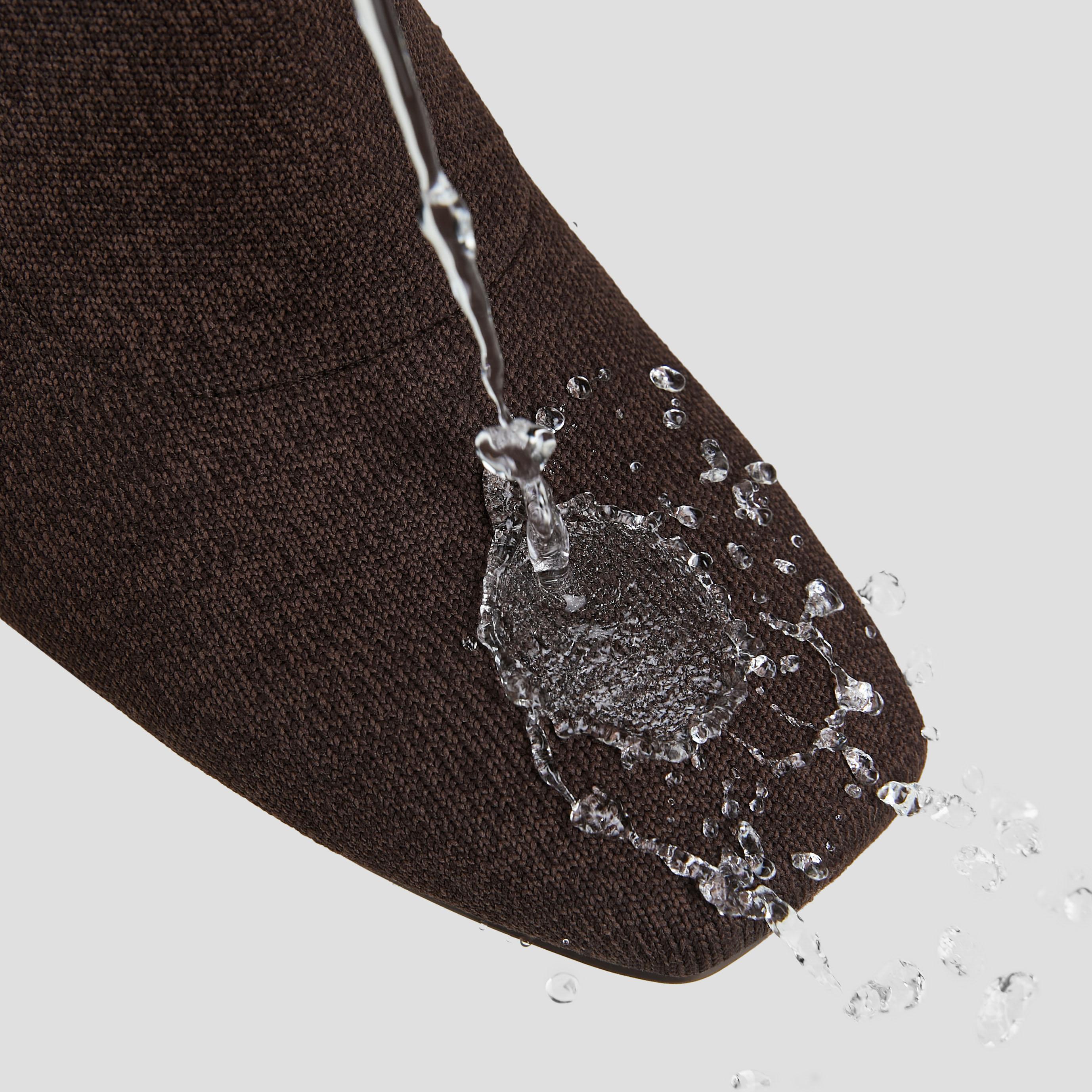 Square-Toe Water-Repellent Heeled Boots (Rafaella) Product Image