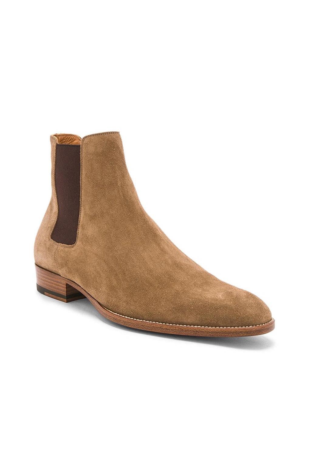 Suede Wyatt Chelsea Boots In Sigar Product Image