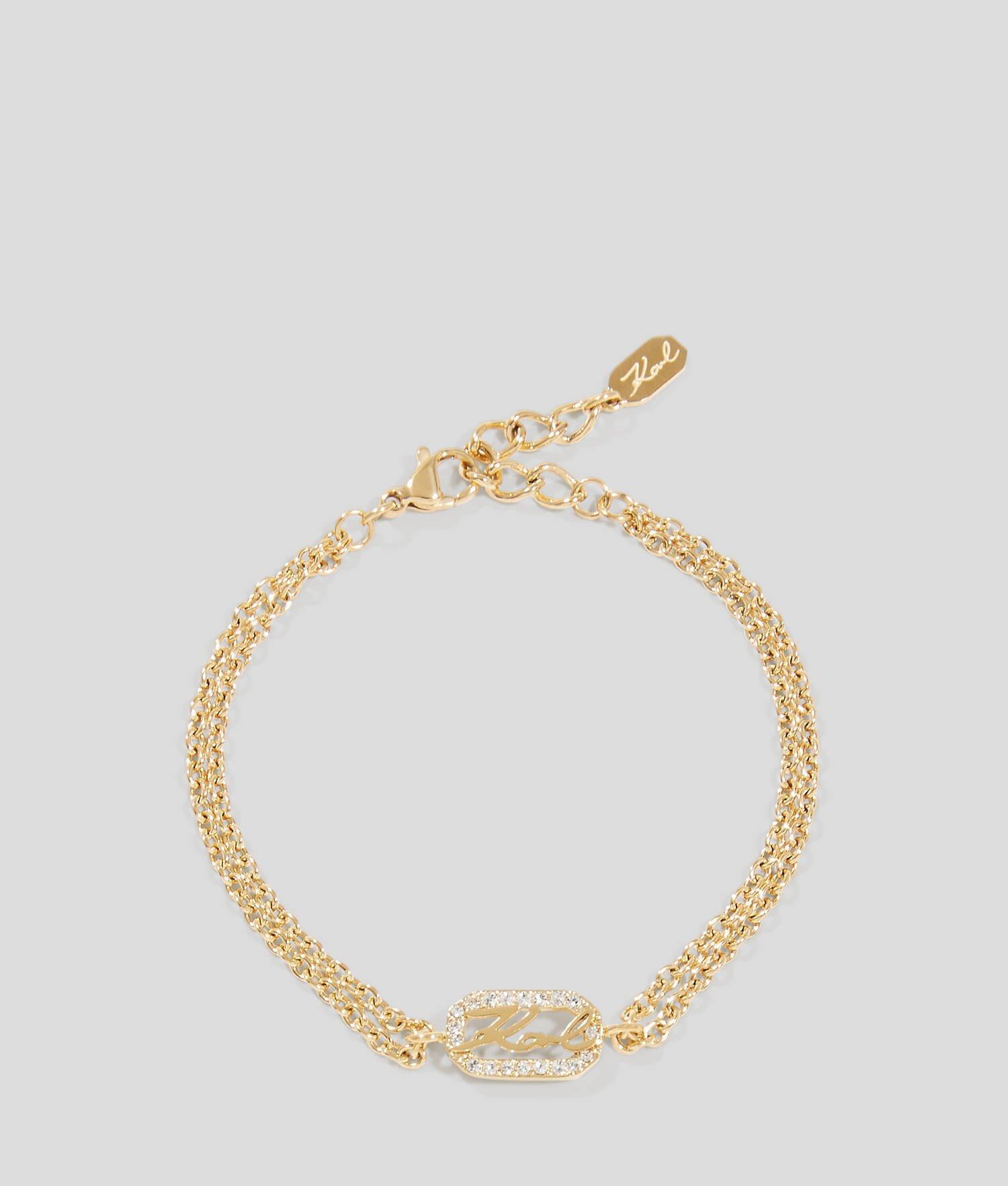 KARL SIGNATURE PAVÉ CHARM BRACELET Product Image