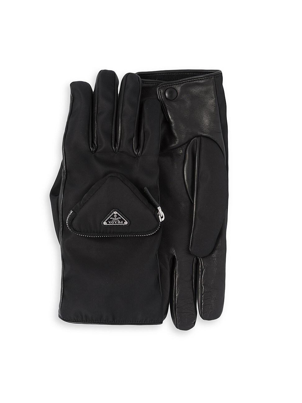 Mens Re-Nylon and Nappa Leather Gloves Product Image