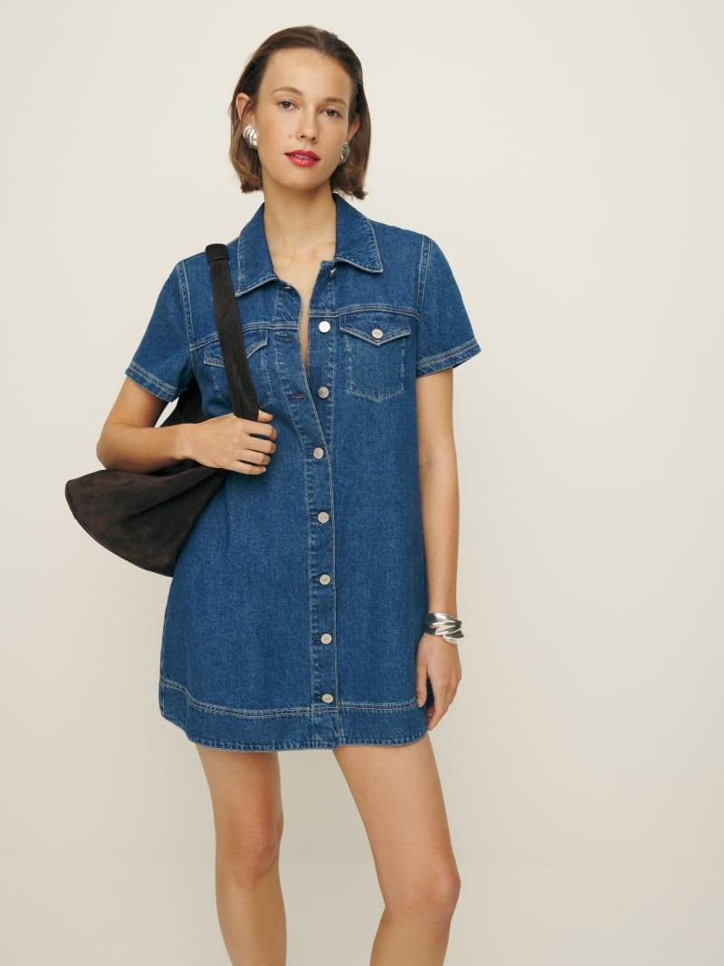 Harlee Denim Mini Dress product image