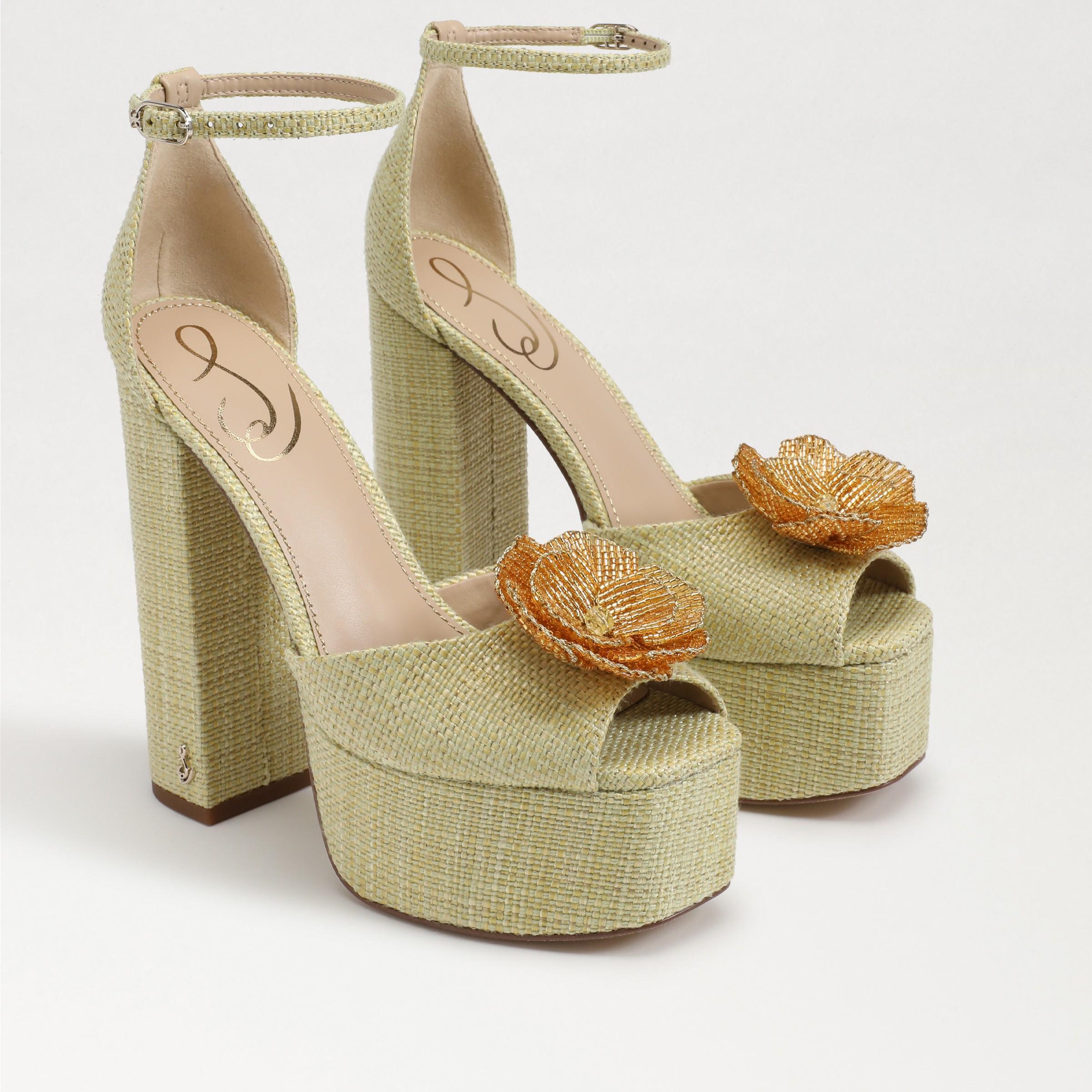 Sam Edelman Kori Flora Platform Heel Pistachio Product Image