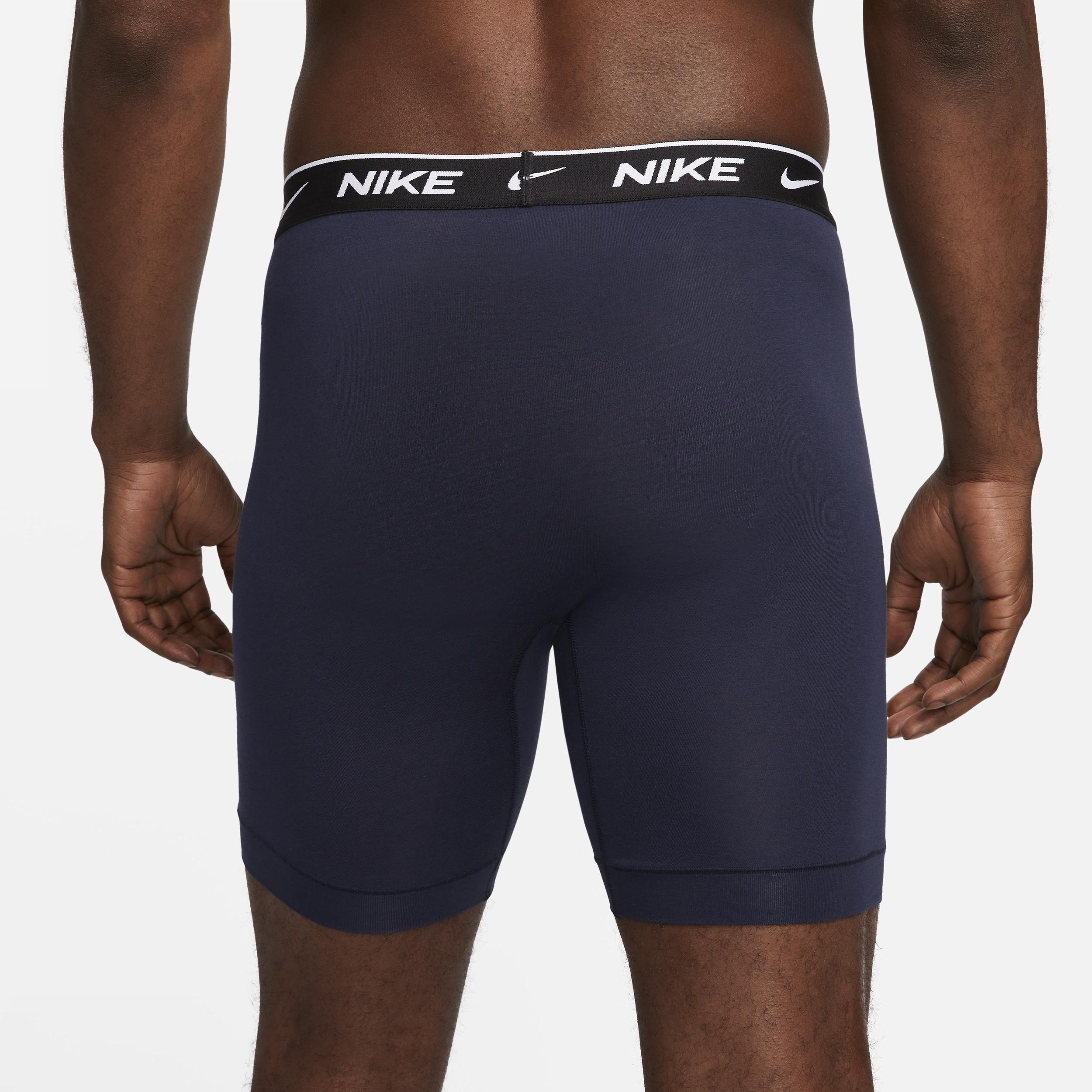 Mens Nike Dri-FIT Essential 3-pack Stretch Long-Leg Boxer Briefs Blue Product Image