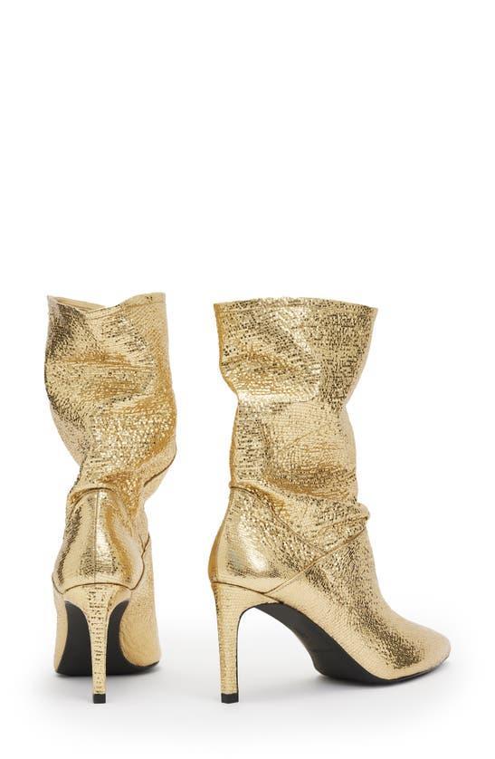 Orlana Pointed Toe Boot In Metallic Gold Product Image