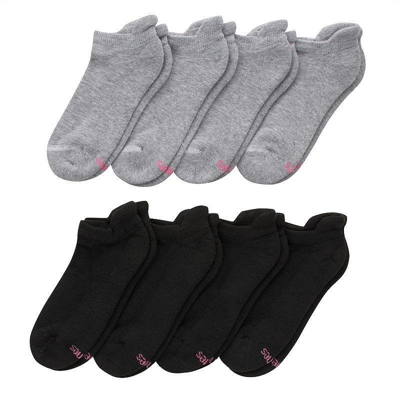 Womens Hanes Ultimate Cool Comfort 8-Pack Cushioned Heel Shield Socks HWUCH8 Product Image