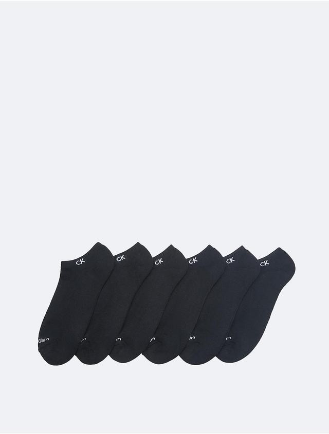 Calvin Klein Mens Cushion 6-Pack No Show Socks - Black Product Image