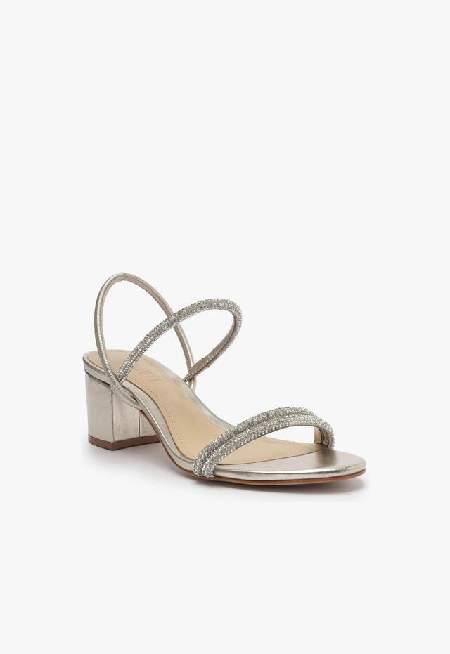 Whiteley Block Metallic Leather Sandal Female Product Image