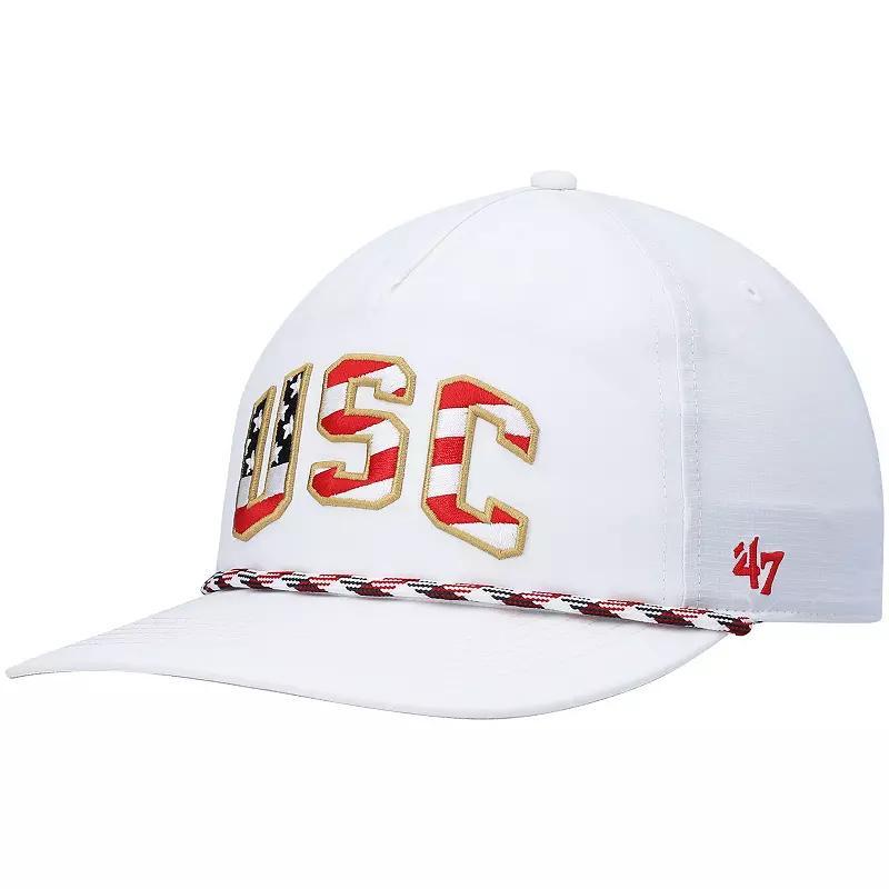 Mens 47 USC Trojans Stars and Stripes Flag Flutter Hitch Snapback Hat Product Image