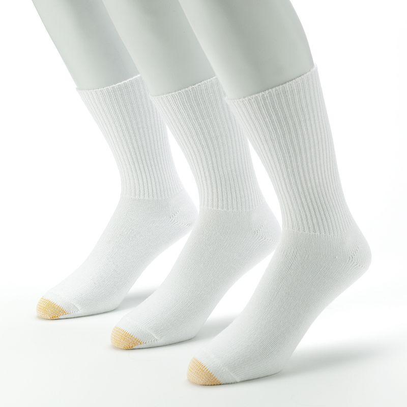 Mens GOLDTOE 3-Pack Fluffies Crew Socks Product Image