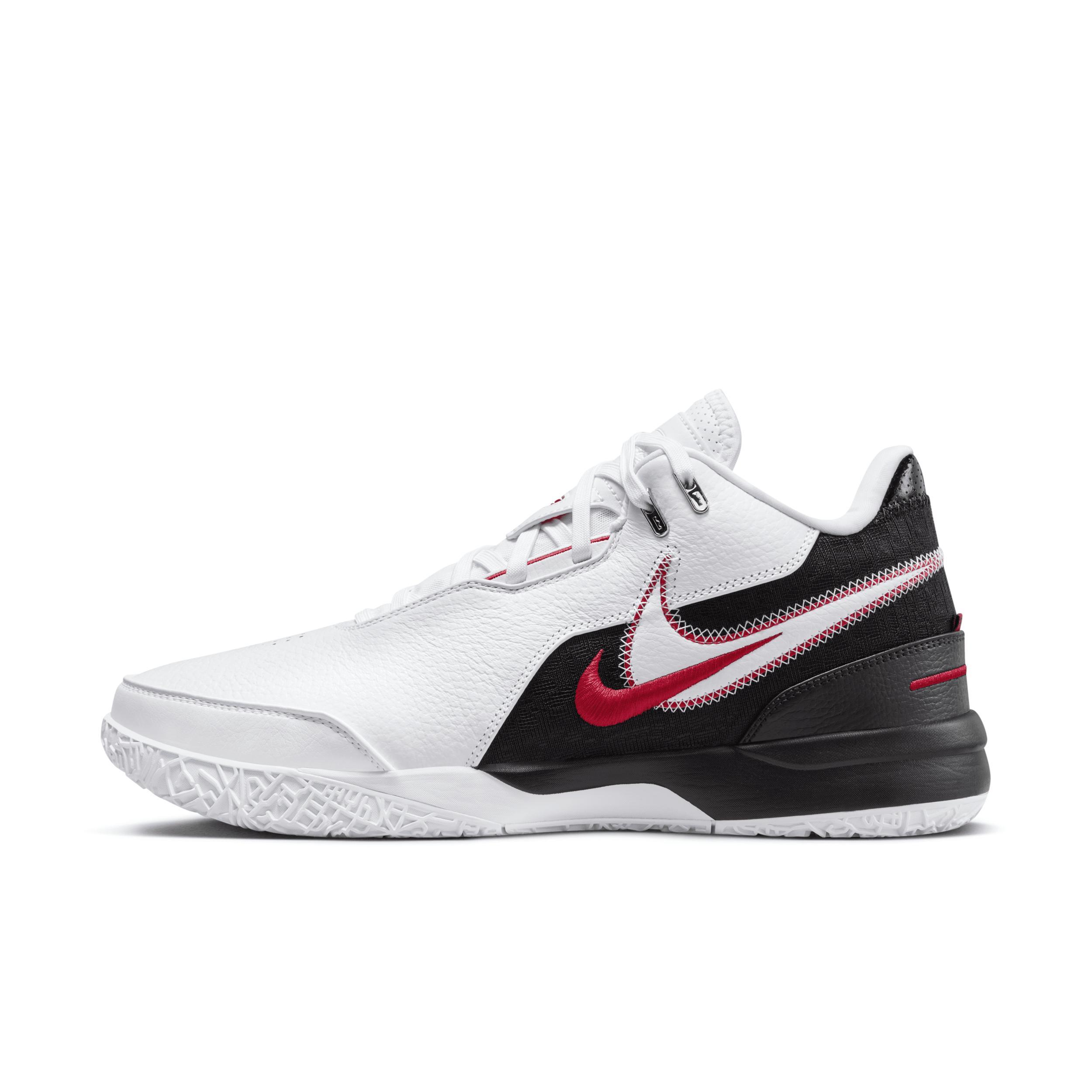 Nike Mens Nike Zoom LeBron NXXT Gen Amped - Mens Basketball Shoes White/Black/Red Product Image