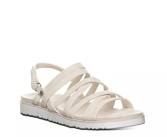 Bearpaw Crete Womens Strappy Slingback Sandals Ivory Product Image