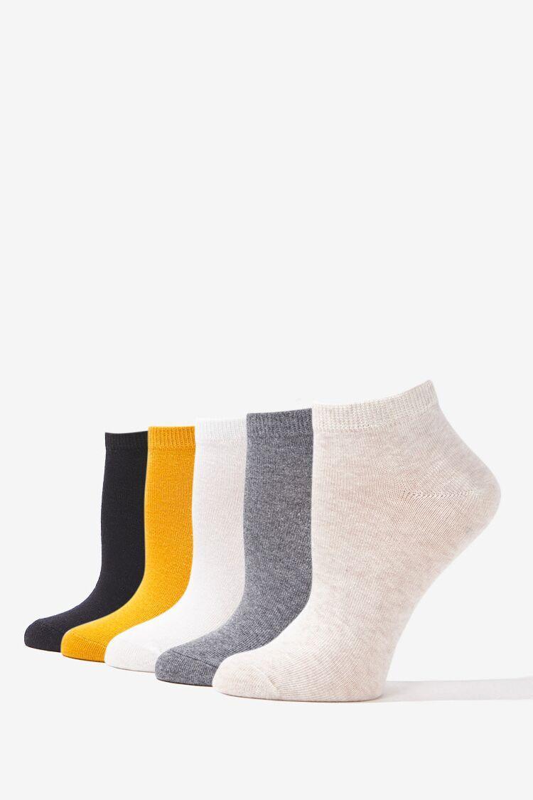 Marled Ankle Socks - 5 Pack | Forever 21 Product Image