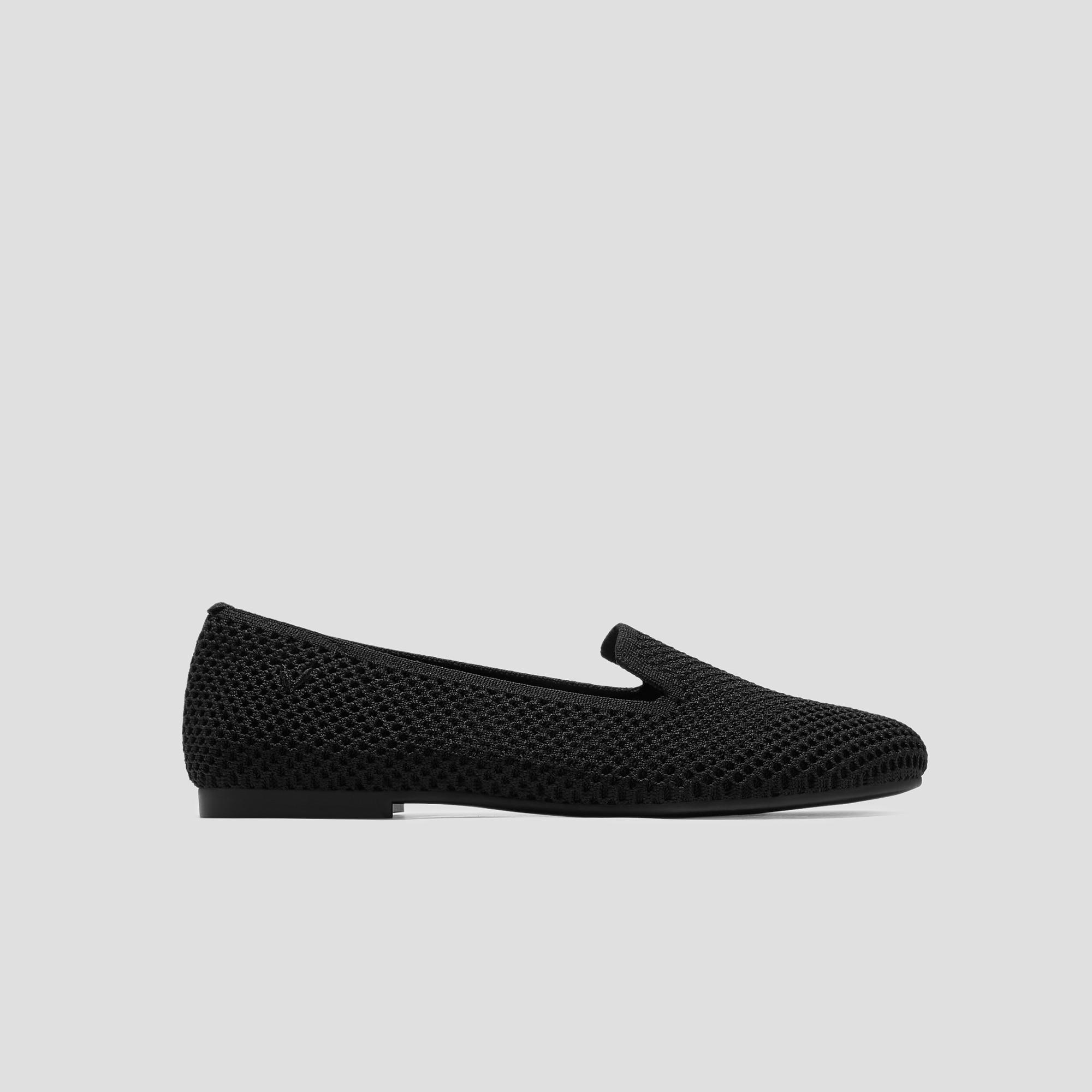 Round-Toe Embroidered Loafers (Audrey) Product Image