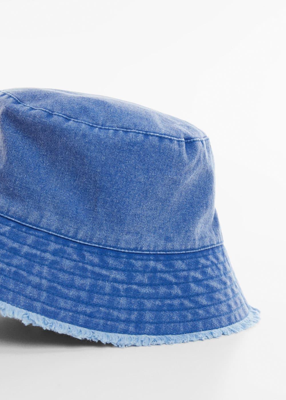 MANGO - Frayed bucket hat - One size - Women Product Image