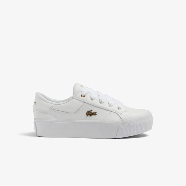 Women's Lacoste Ziane Platform Leather Trainers Product Image