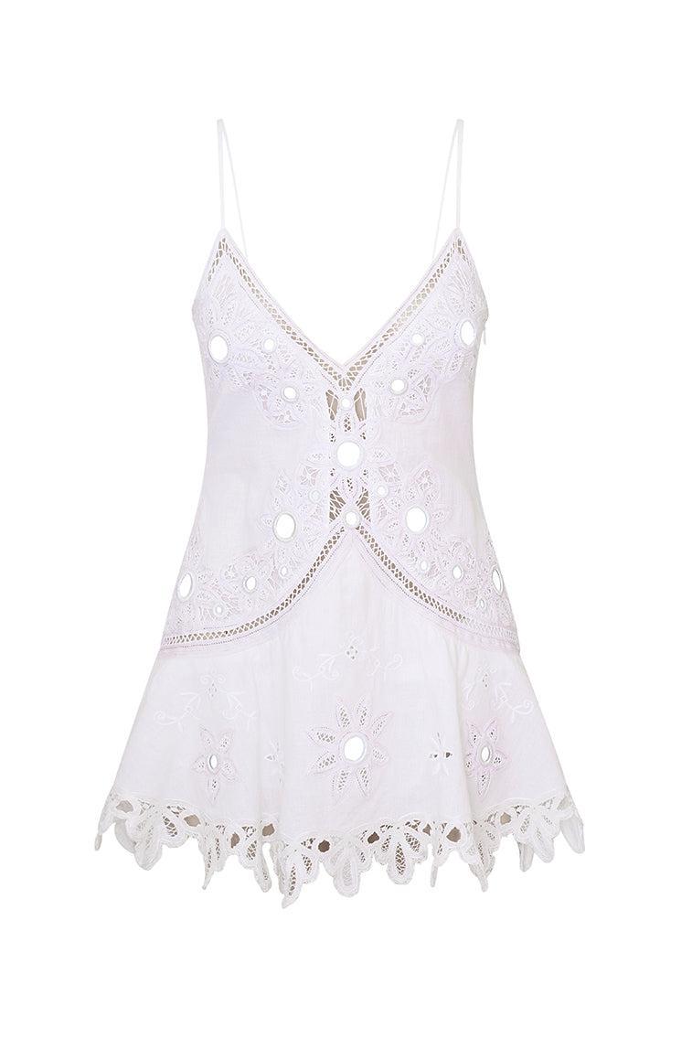 Brealynn Embellished Cotton Mini Dress Product Image