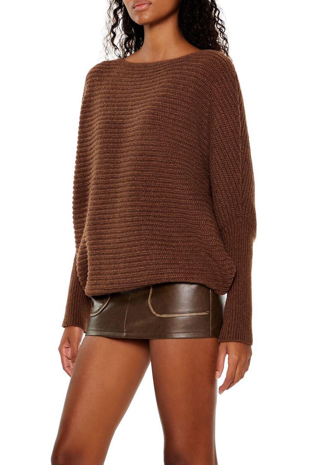 Ribbed Dolman-Sleeve Sweater | Forever 21 Product Image