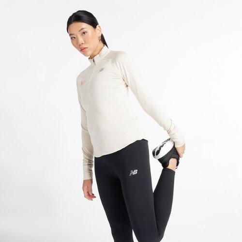 New Balance Women's NYC Marathon Athletics Heat Grid Half Zip Shirt Product Image