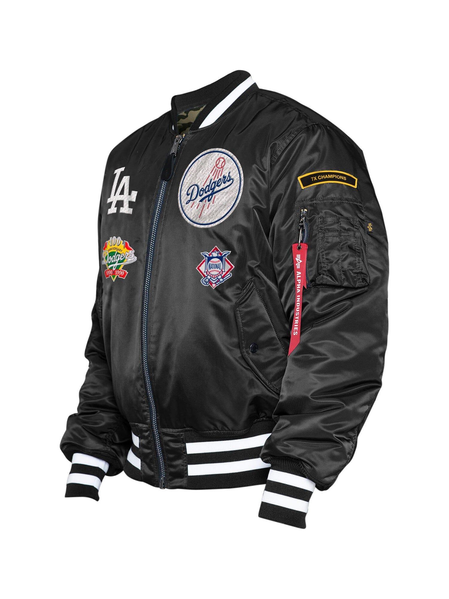 LOS ANGELES DODGERS X ALPHA X NEW ERA MA-1 BOMBER JACKET Product Image