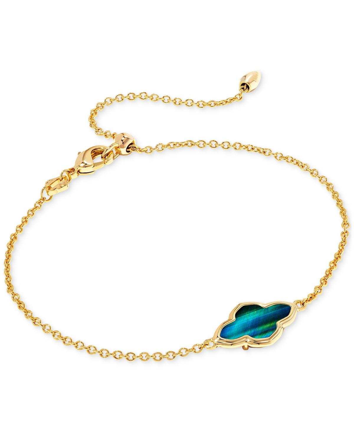 Kendra Scott 14k Gold-Plated Stone Medallion Adjustable Link Bracelet Product Image