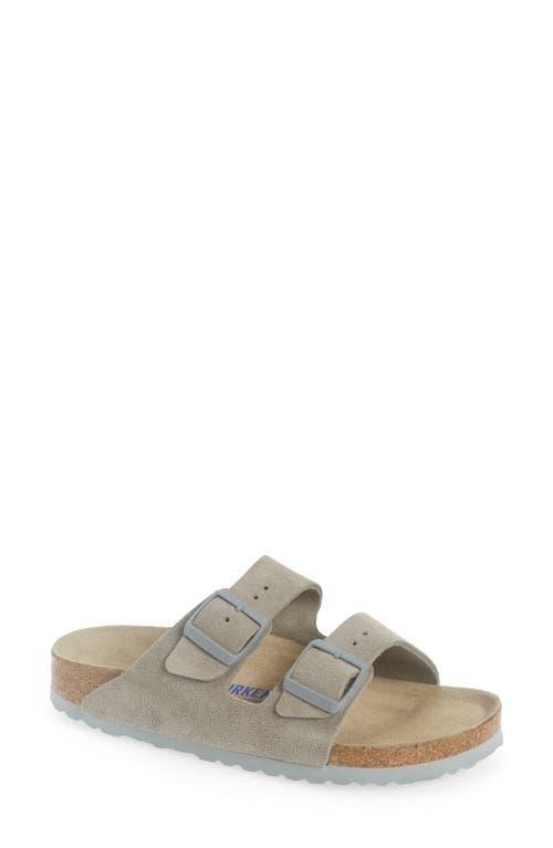 Birkenstock Womens Arizona Soft Footbed Suede Slip On Sandals Product Image