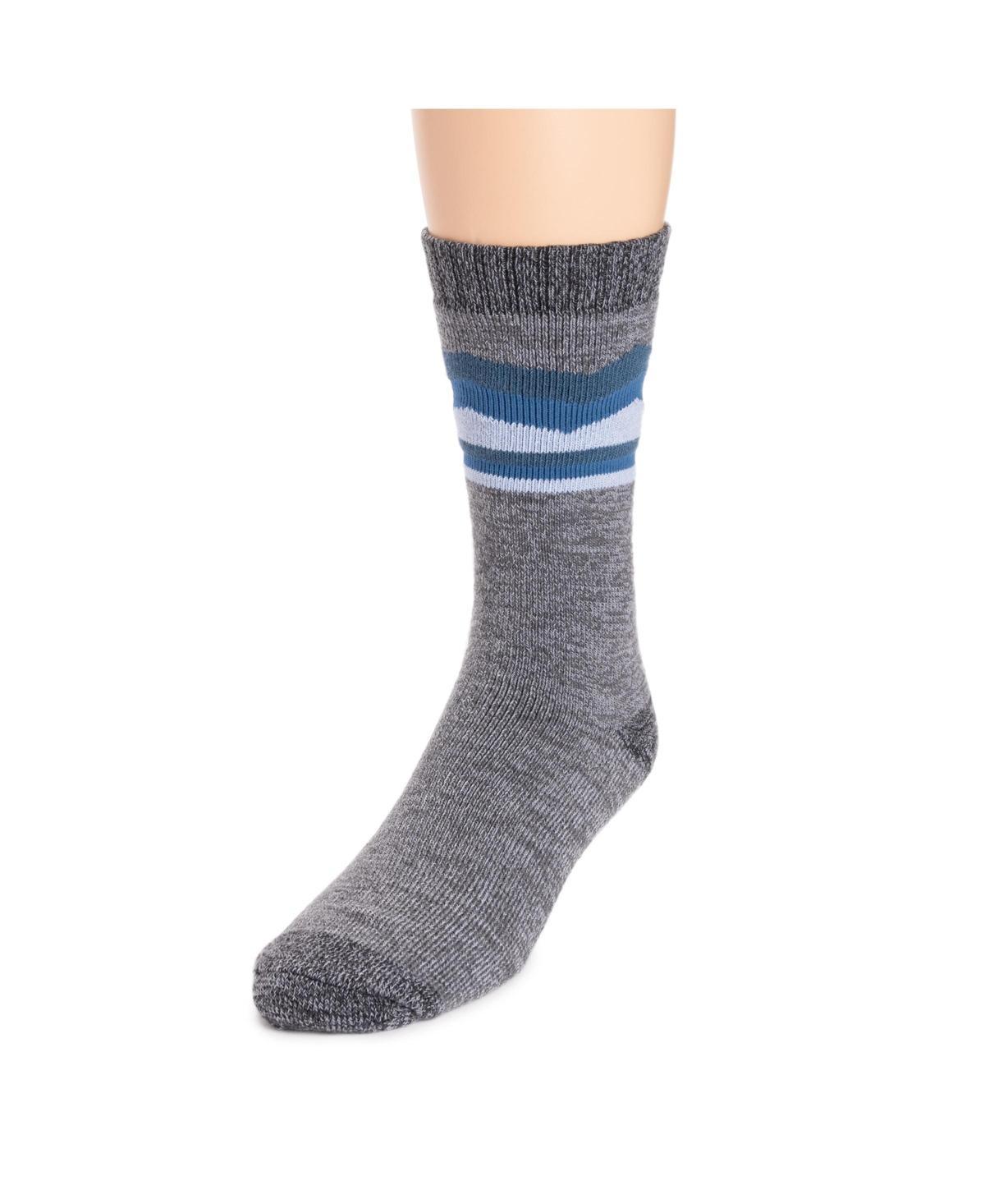 Muk Luks Mens Repreve Sock, Purple Mountain Product Image