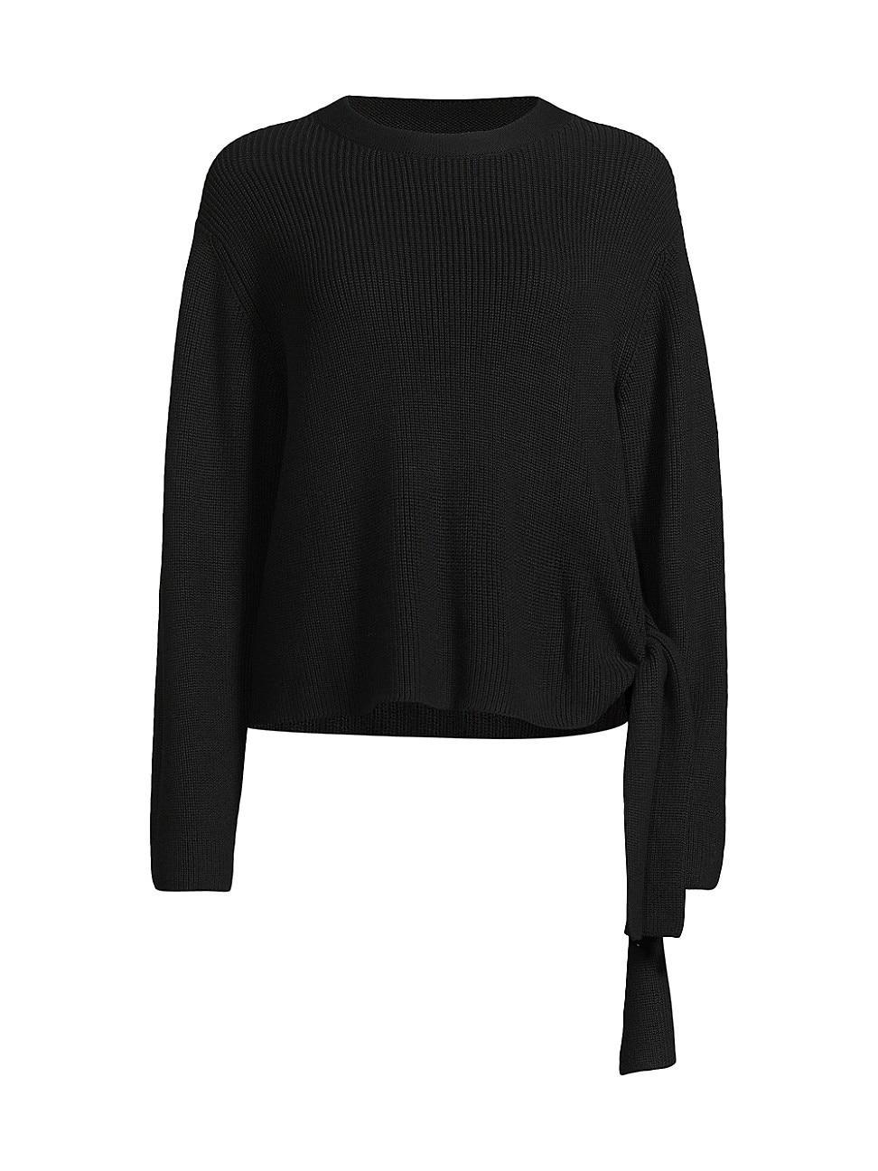 Womens Fairy Side-Tie Draped Sweater Product Image