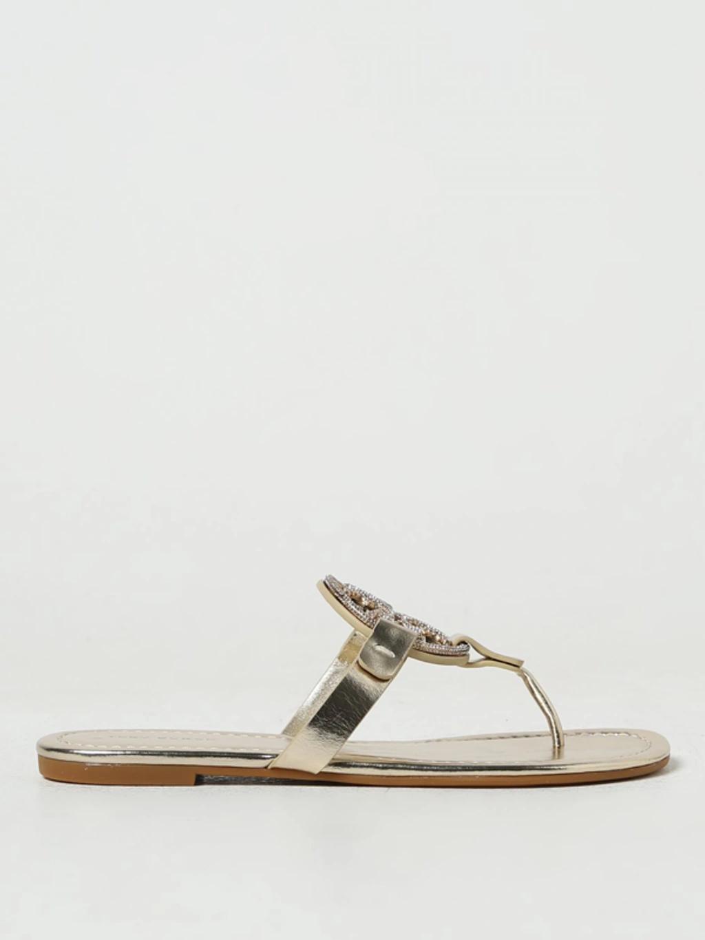 TORY BURCH Flat Sandals  Woman Color Gold Product Image