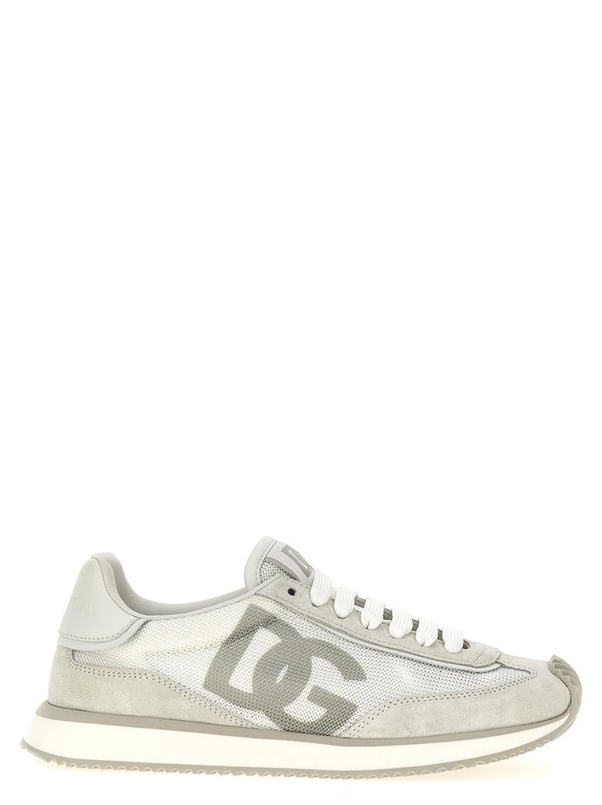 White Logo Sneakers In White 2 Product Image