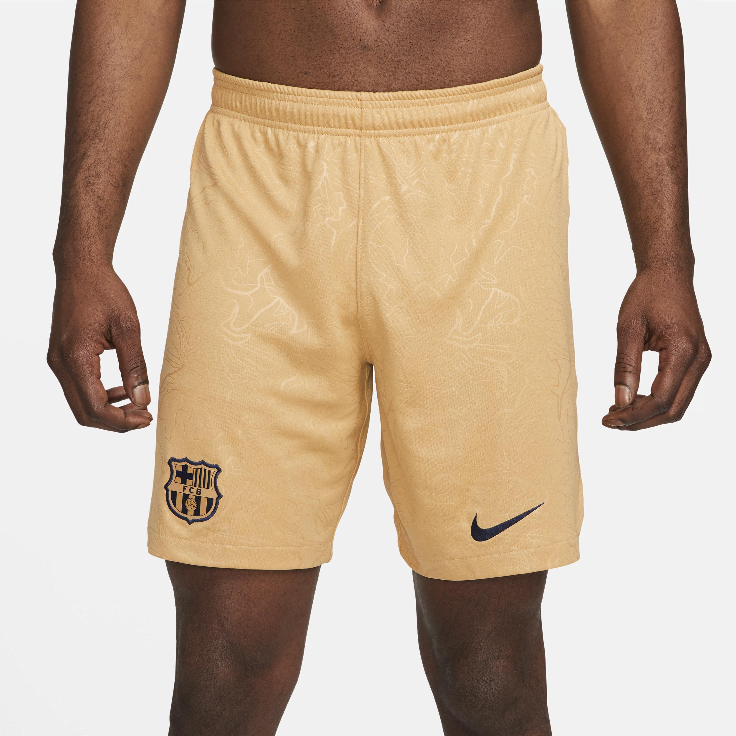 Mens Nike Gold Barcelona Performance Stadium Shorts Product Image