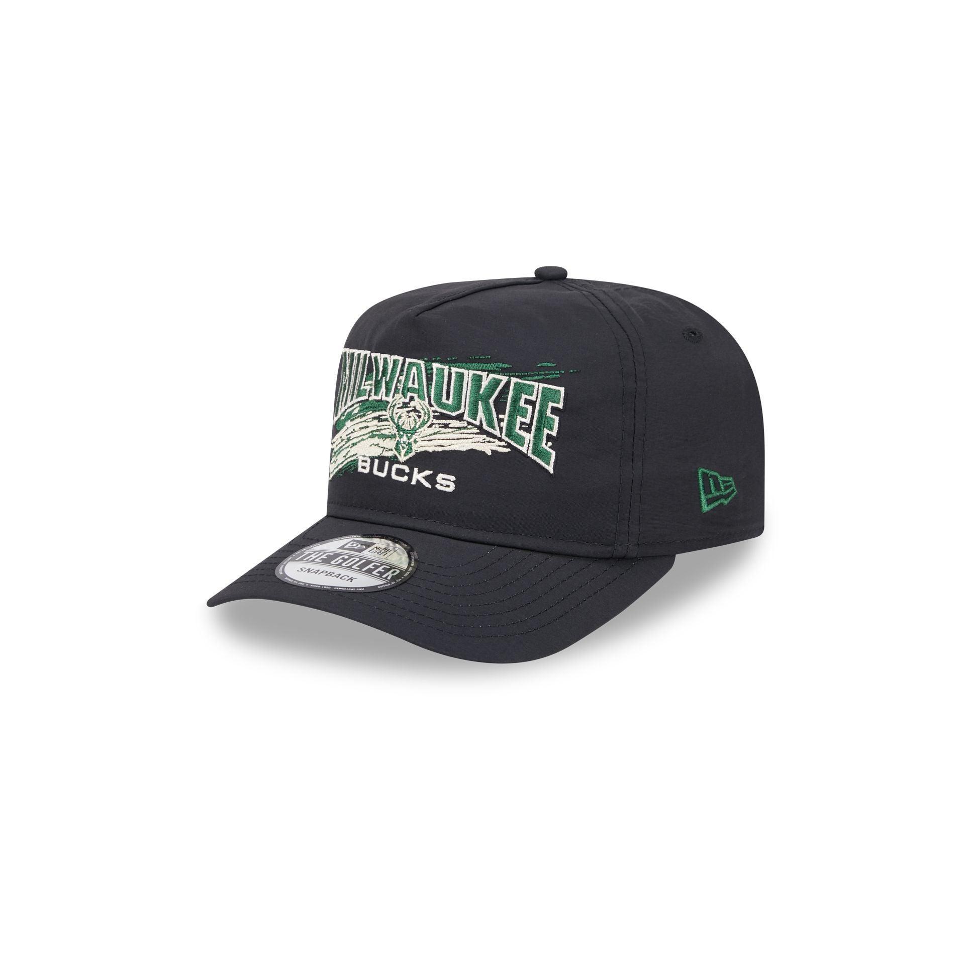 Milwaukee Bucks Throwback Brush Golfer Hat Male Product Image