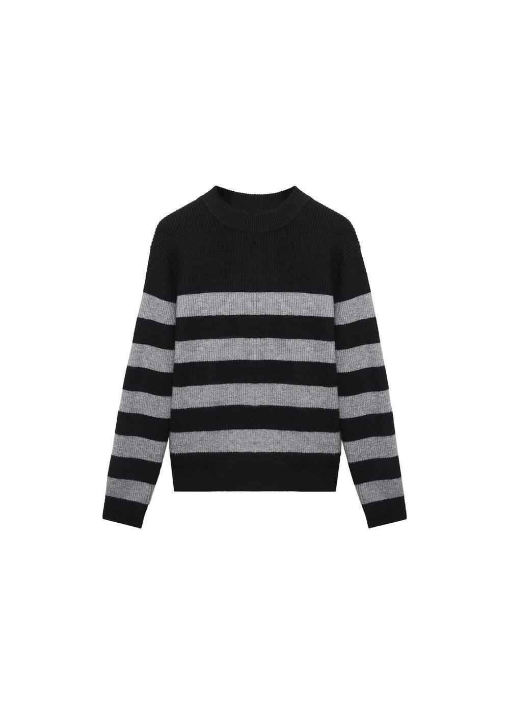 Mango Mens Striped Perkins Collar Sweater Product Image