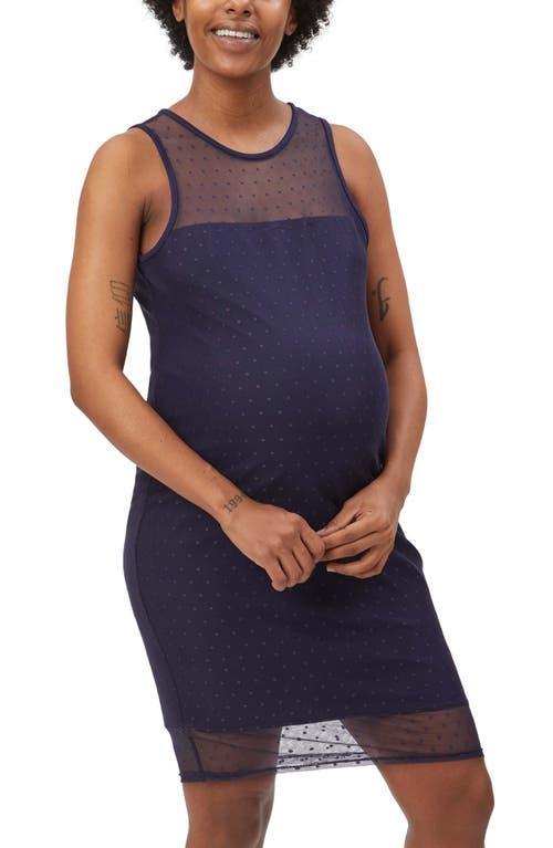 Stowaway Collection Shadow Dot Maternity Sheath Dress Product Image