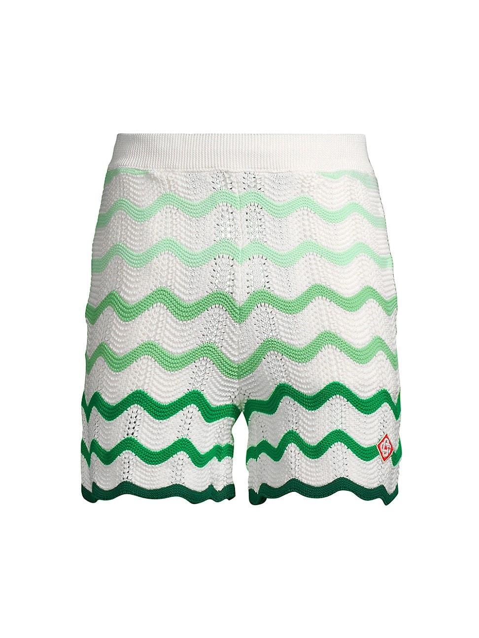 Mens Gradient Wave Texture Shorts Product Image