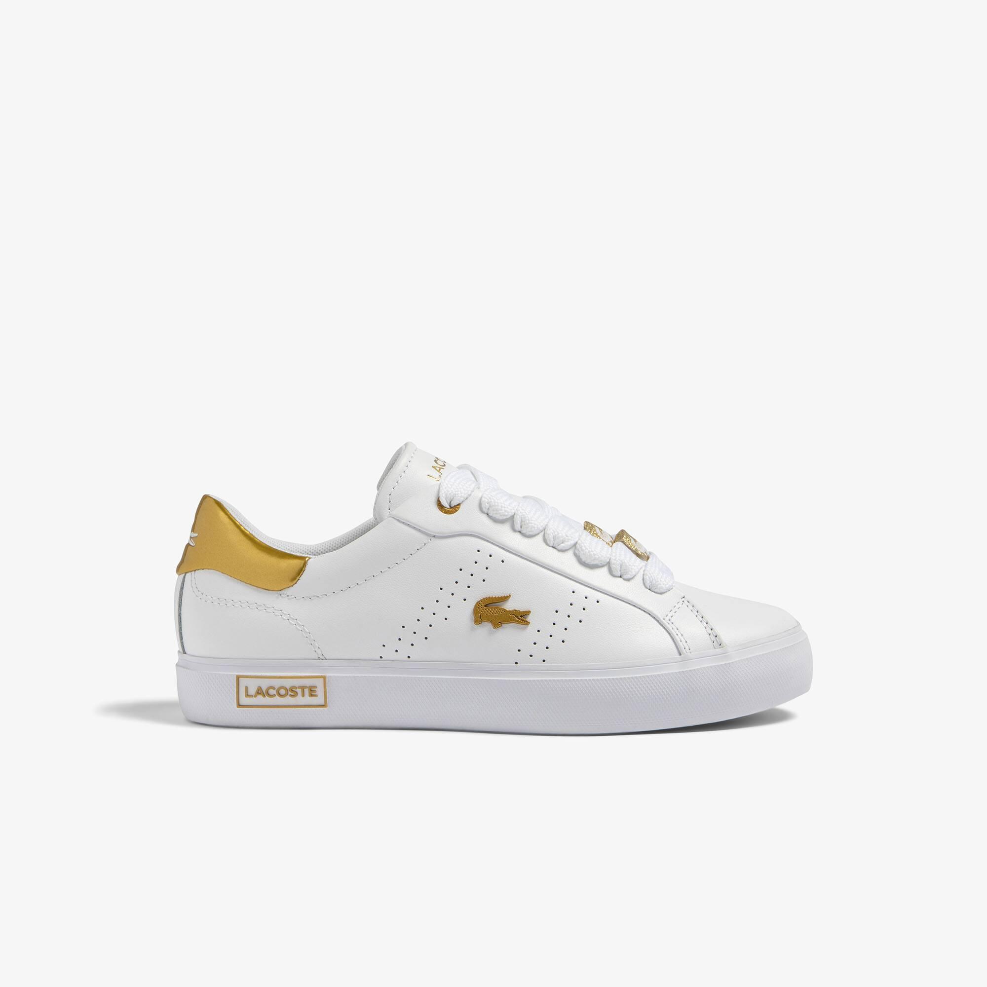 Women's Lacoste Powercourt 2.0 Leather Trainers Product Image