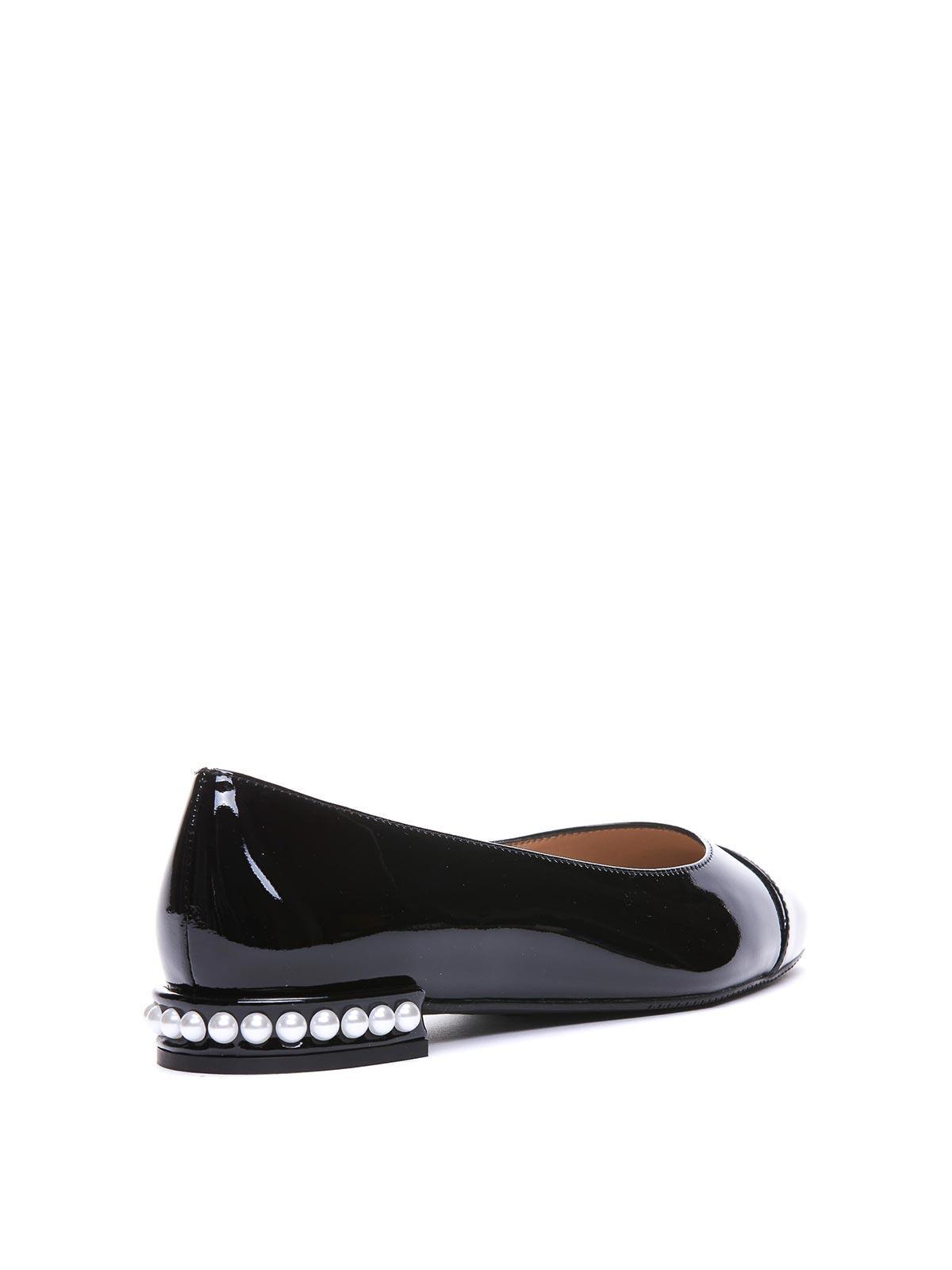 Ballet Flat Pearl In Negro Product Image