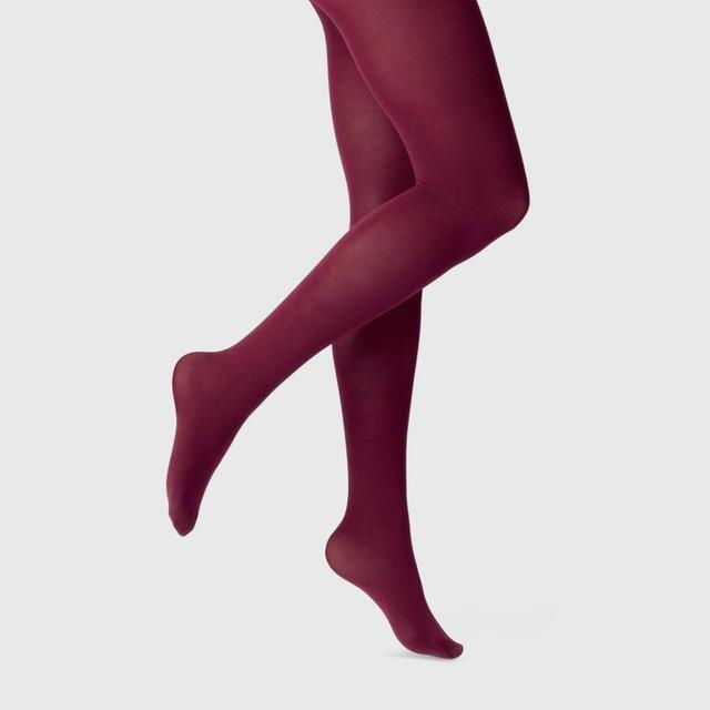 Womens 50D Opaque Tights - A New Day Brown M/L Product Image