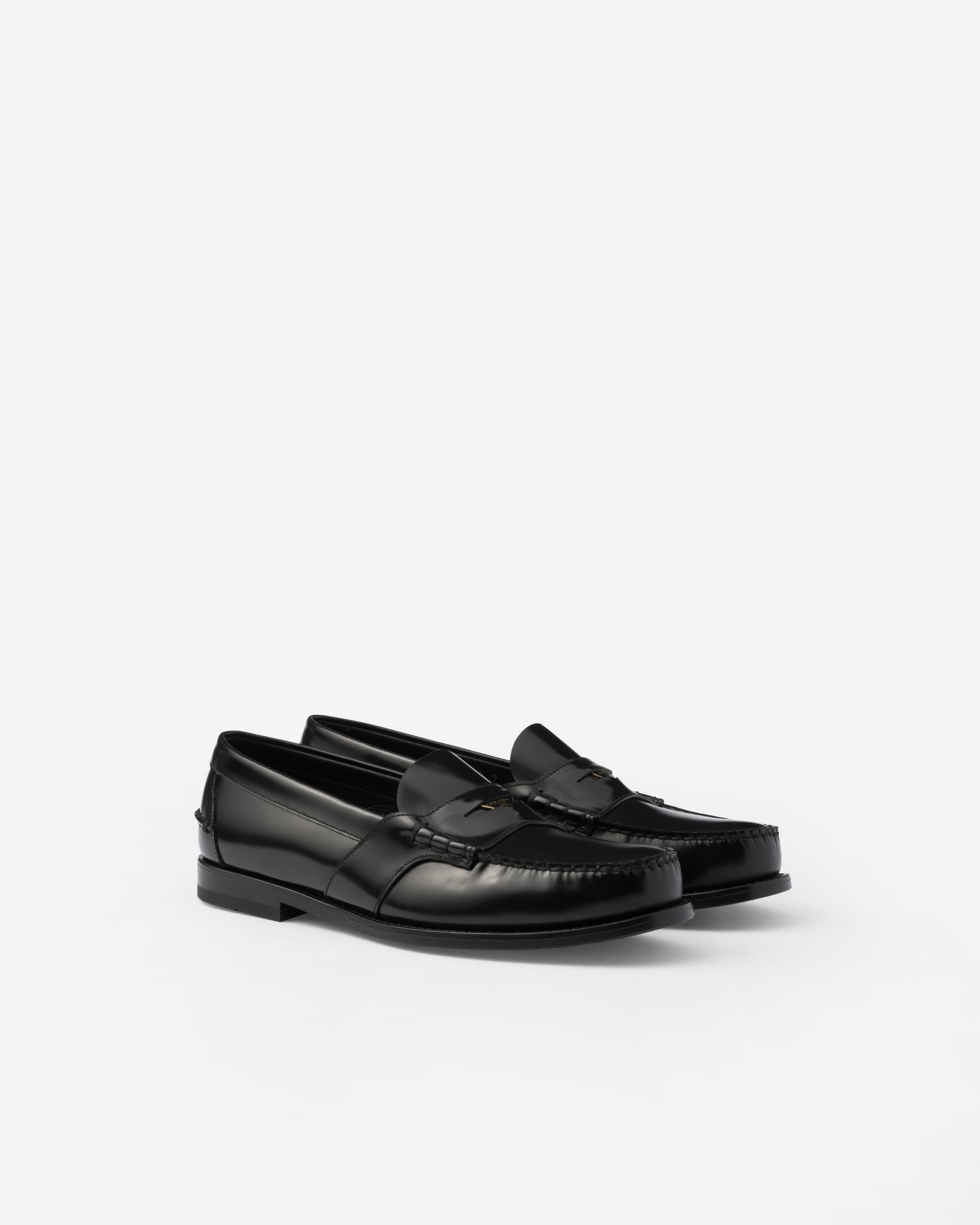 Brushed leather loafers product image