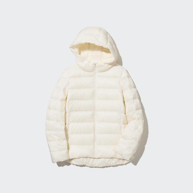 UNIQLO US Women's Ultra Light Down Parka with Anti-Static Off White XS UNIQLO US  XS  female Product Image